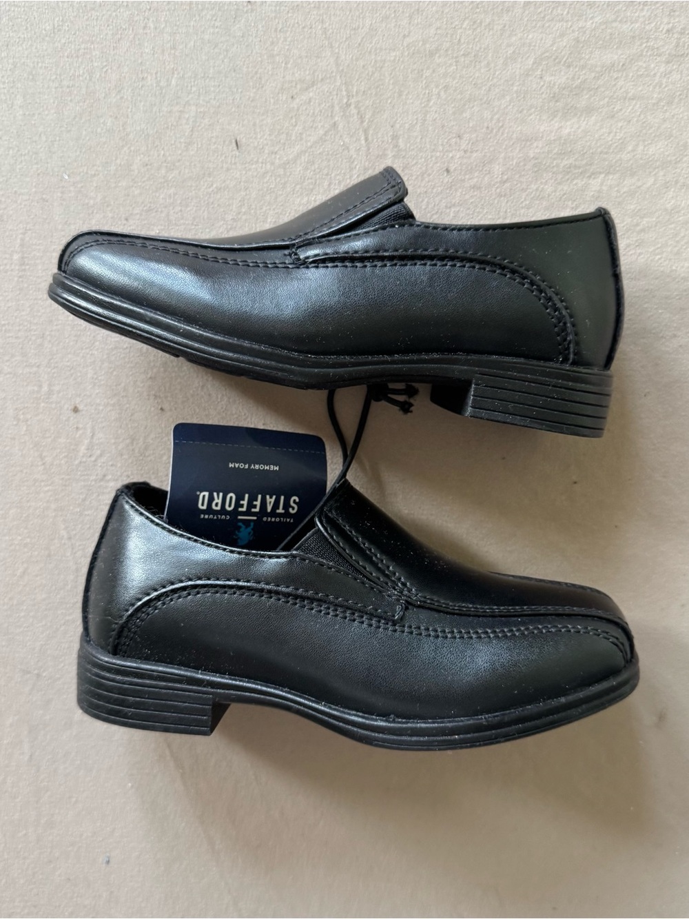Stafford Dash Jr Boys Round Slip-On dress Shoes